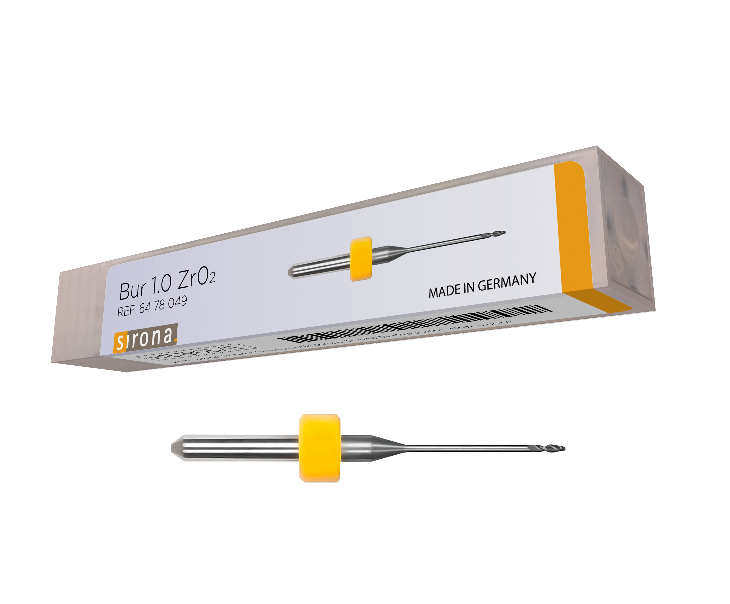 Brocas Bur 1.0 ZrO2- Yellow 